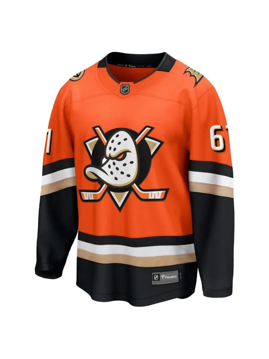 Хоккейный джерси Fanatics Cutter Gauthier Anaheim Ducks Home Breakaway — изображение 2 из 3, оранжевый
