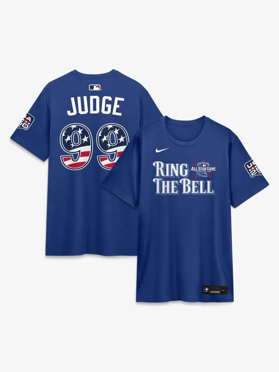 Футболка с длинным рукавом Aaron Judge 2026 All-Star Game Rush Blue Nike — изображение 1 из 3, синий