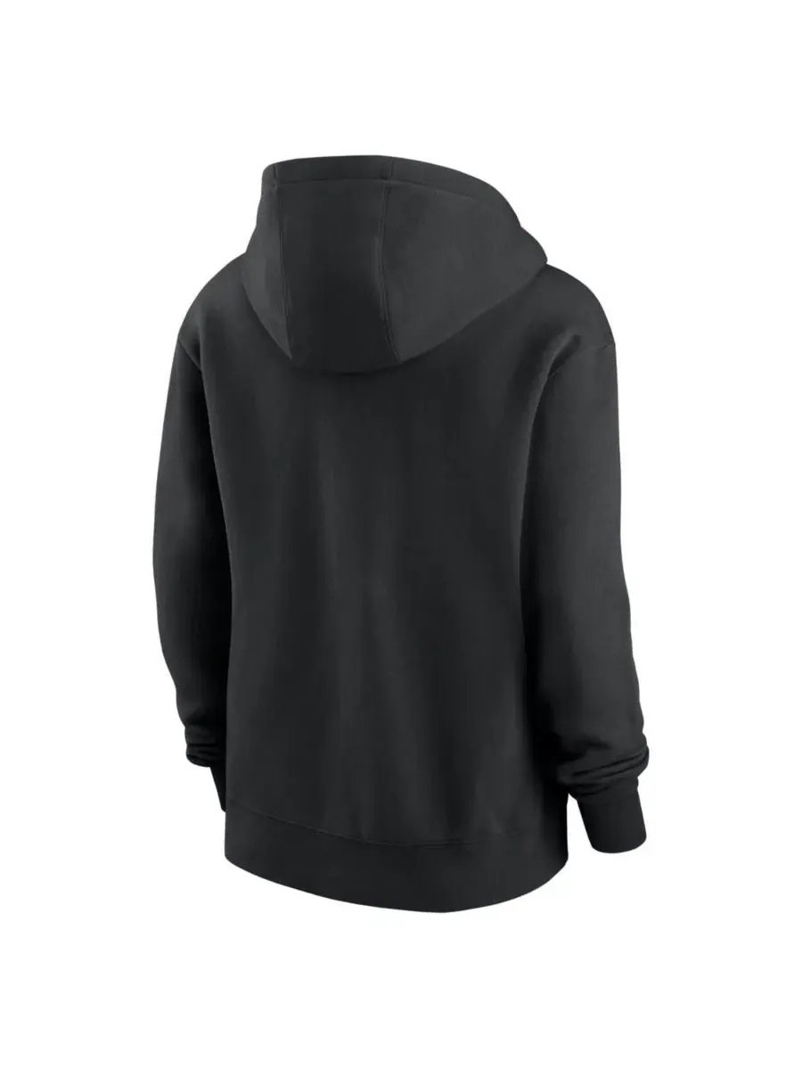 Худи из футера с принтом Locker Room Hoodie Nike — изображение 2 из 3, черный