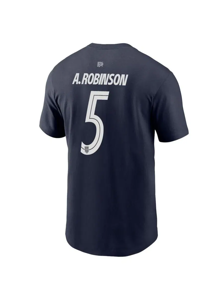 Футболка с длинным рукавом Antonee Robinson Navy USMNT Away Name & Number T-Shirt Nike — изображение 2 из 3, темно-синий
