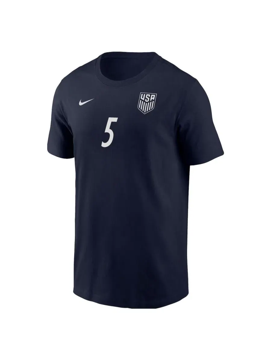 Футболка с длинным рукавом Antonee Robinson Navy USMNT Away Name & Number T-Shirt Nike — изображение 3 из 3, темно-синий