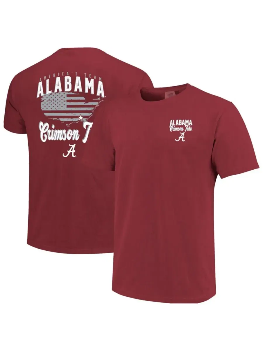Футболка с принтом America's Team Alabama Crimson Tide Image One — изображение 1 из 3, красный