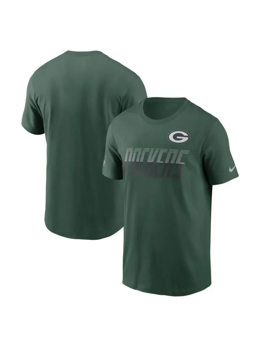Футболка с длинным рукавом Sideline Dri-FIT Nike — изображение 1 из 3, зеленый