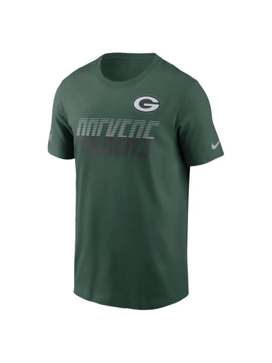 Футболка с длинным рукавом Sideline Dri-FIT Nike — изображение 2 из 3, зеленый