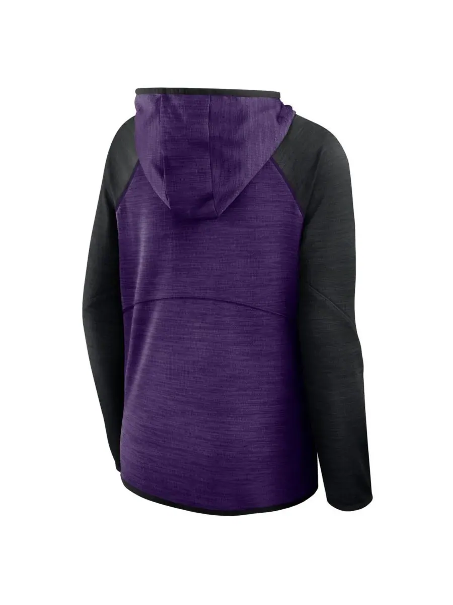 Fanatics Женская фиолетово-черная толстовка на молнии Baltimore Ravens Redzone End Around Pass с — изображение 3 из 3
