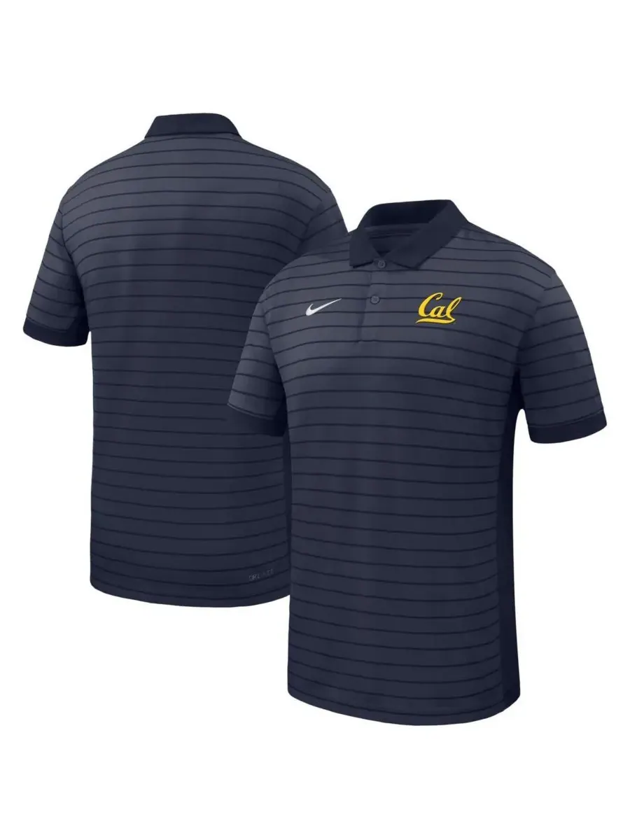 Nike Мужская темно-синяя футболка-поло Cal Bears 2025 Early Season Coaches Sideline Victory Stripe — изображение 1 из 3