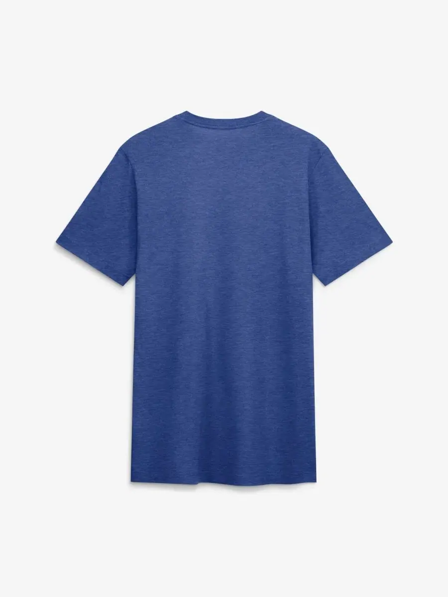 Футболка с принтом Stacked Tri-Blend Nike — изображение 3 из 4, синий