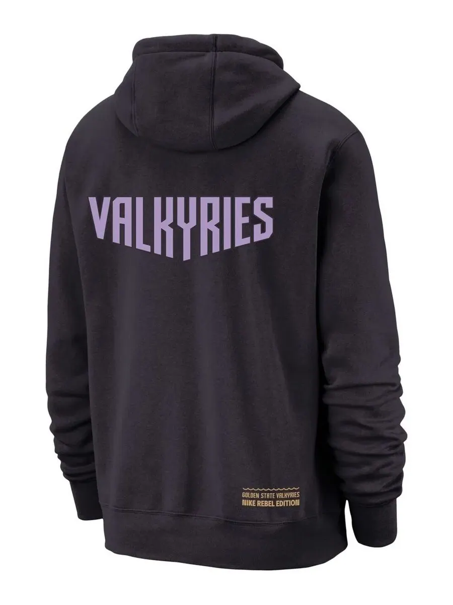Мужская и женская серая толстовка Golden State Valkyries Standard Issue Rebel Edition Nike — изображение 2 из 2, серый