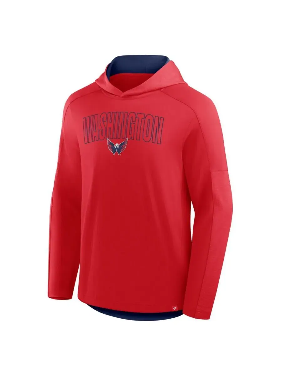Мужская красная толстовка с длинными рукавами Washington Capitals с изображением пенальти Fanatics — изображение 1 из 5