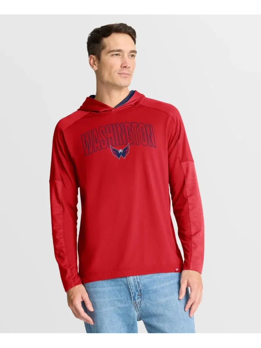 Мужская красная толстовка с длинными рукавами Washington Capitals с изображением пенальти Fanatics — изображение 5 из 5