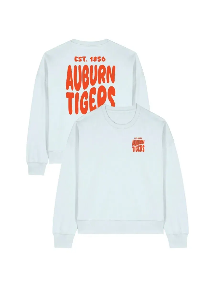 Свитшот женский с принтом Auburn Tigers Cloud Uscape Apparel — изображение 1 из 3, белый
