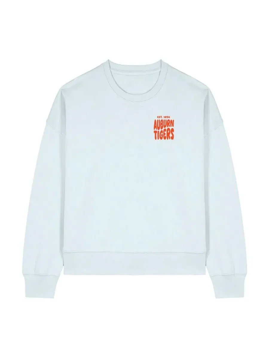 Свитшот женский с принтом Auburn Tigers Cloud Uscape Apparel — изображение 2 из 3, белый
