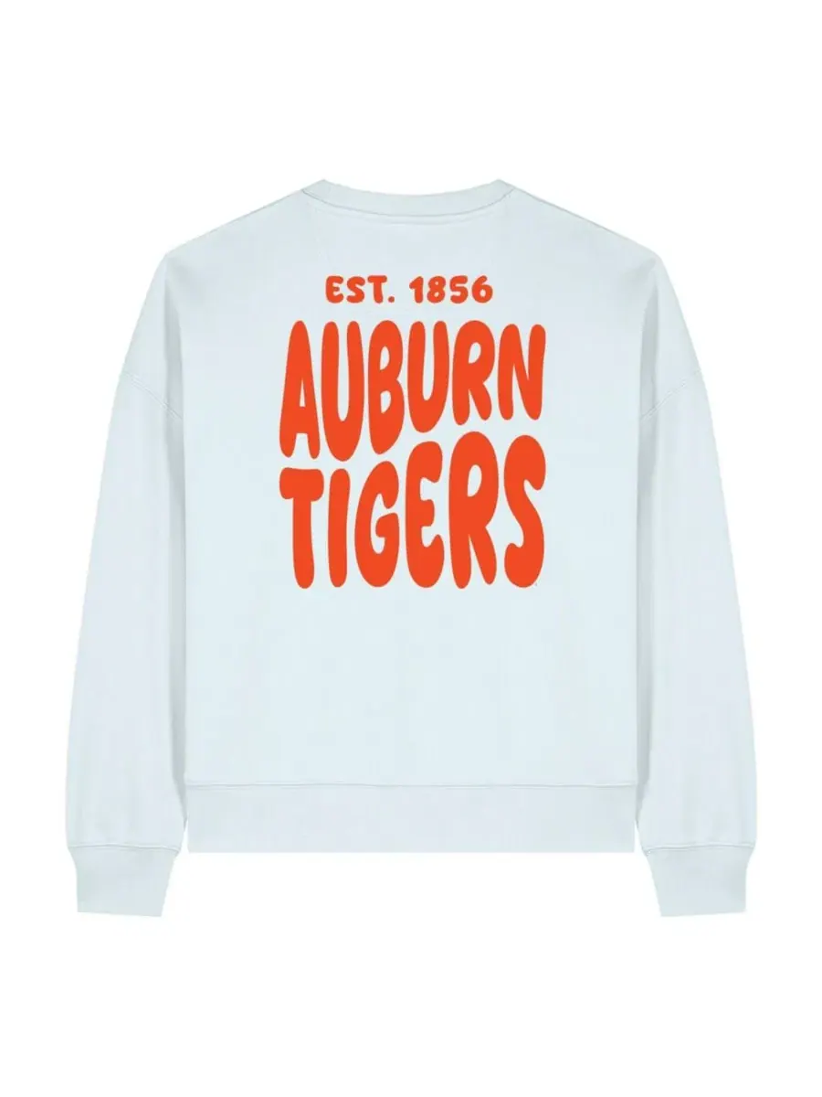 Свитшот женский с принтом Auburn Tigers Cloud Uscape Apparel — изображение 3 из 3, белый