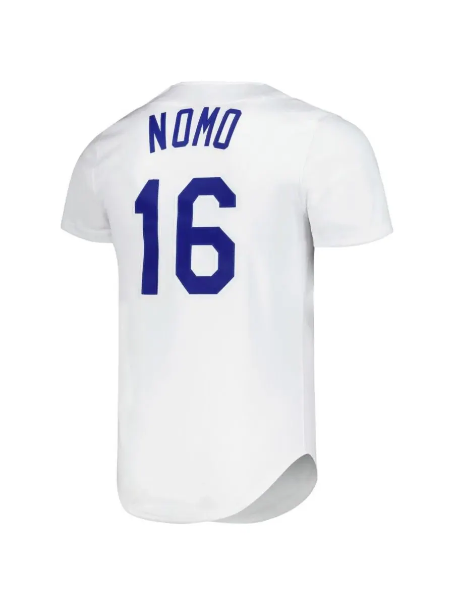 Джерси аутентичное с принтом Hideo Nomo Mitchell & Ness — изображение 3 из 3, белый