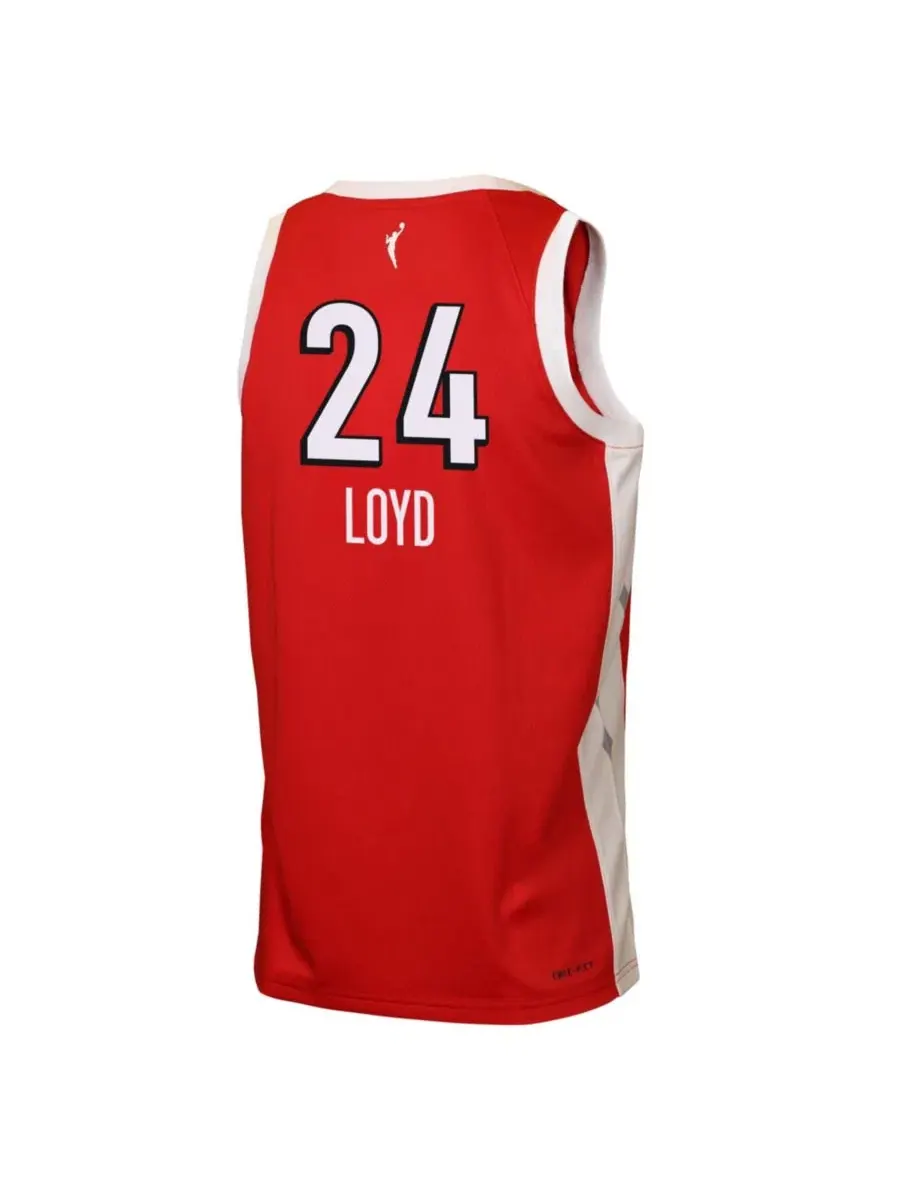 Детская футболка с принтом Jewell Loyd Red Las Vegas Aces Victory Jersey Nike — изображение 2 из 3, красный
