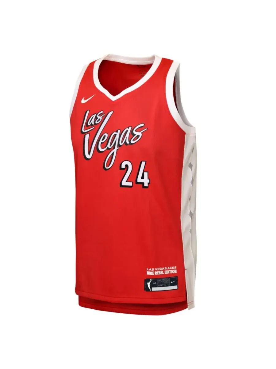 Детская футболка с принтом Jewell Loyd Red Las Vegas Aces Victory Jersey Nike — изображение 3 из 3, красный