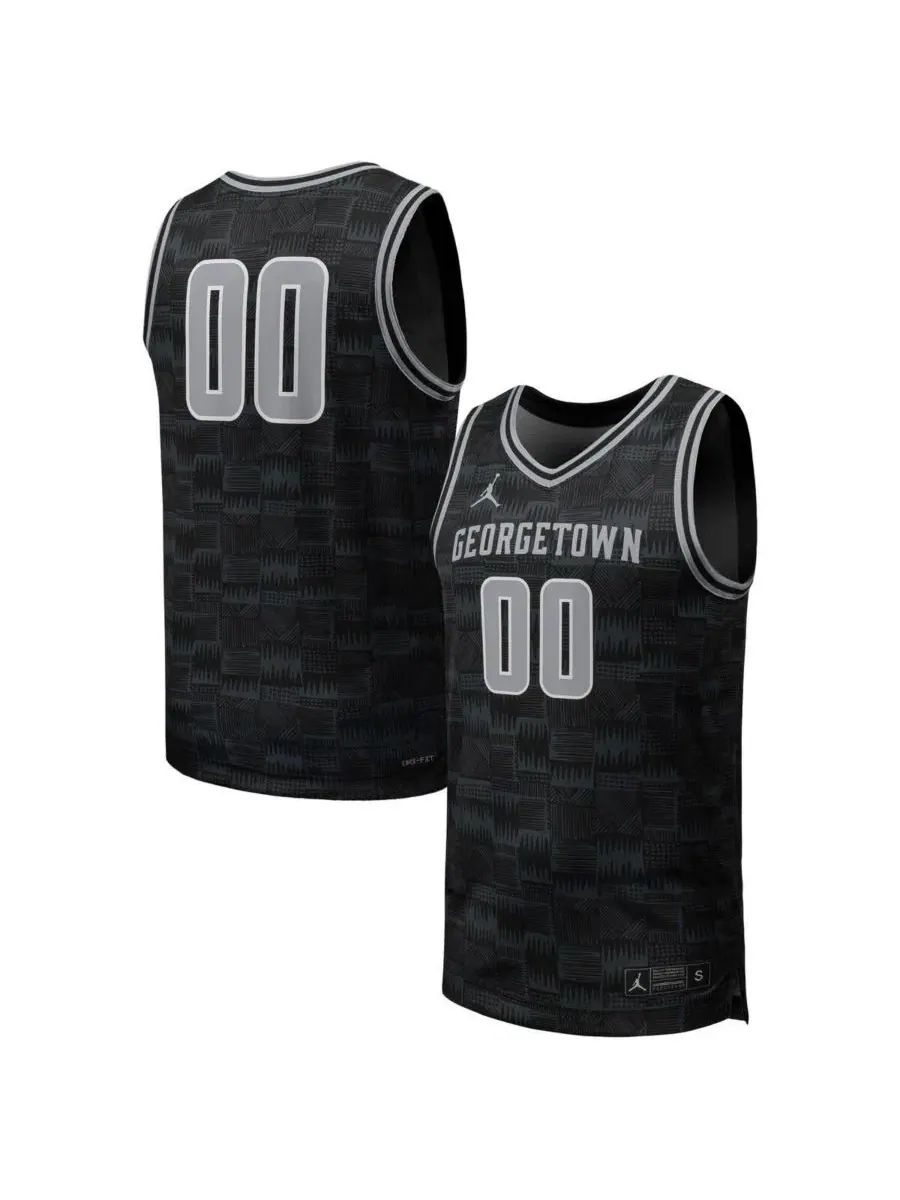 Мужская баскетбольная джерси с принтом Georgetown Hoyas, модель 00 Replica Jordan — изображение 1 из 3, черный