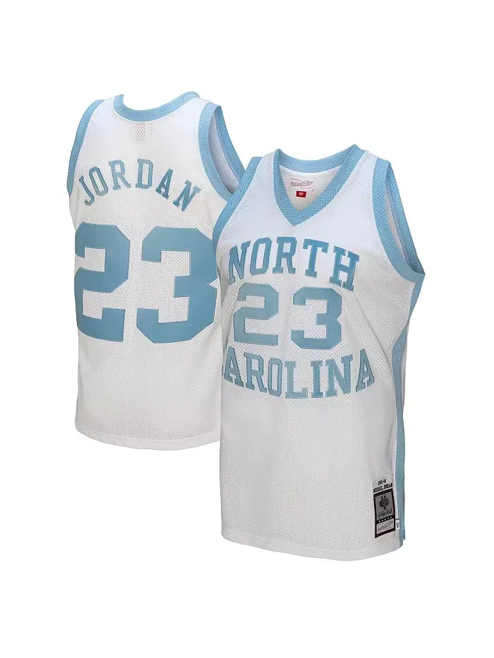 Мужская футболка Michael Jordan White North Carolina Tar Heels 1983/84 Authentic Retired Player — изображение 1 из 3