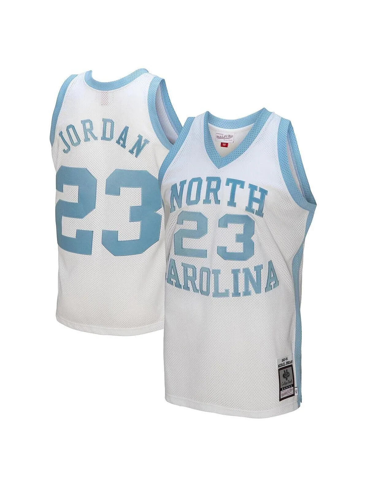 Мужское белое джерси Michael Jordan Tar Heels North Carolina Tar Heels 1983/84, оригинальное джерси — изображение 1 из 3