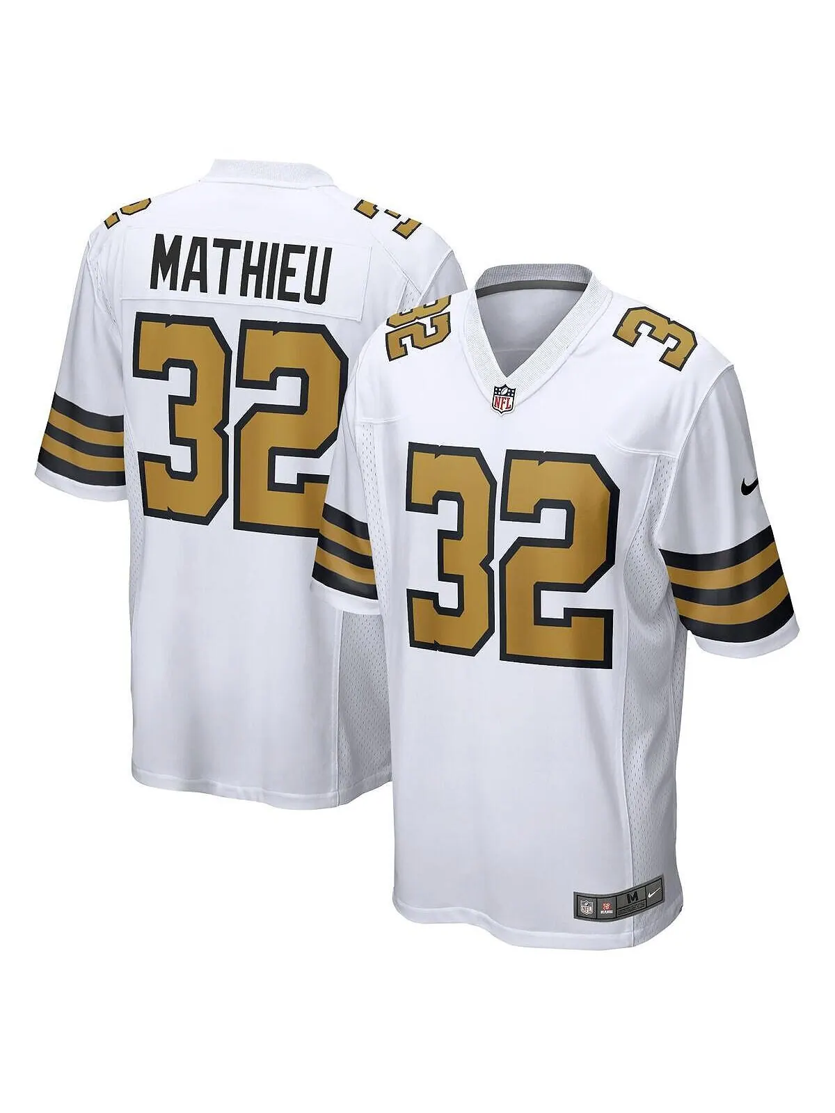 Мужское белое игровое джерси Tyrann Mathieu New Orleans Saints Player Nike — изображение 1 из 3, белый