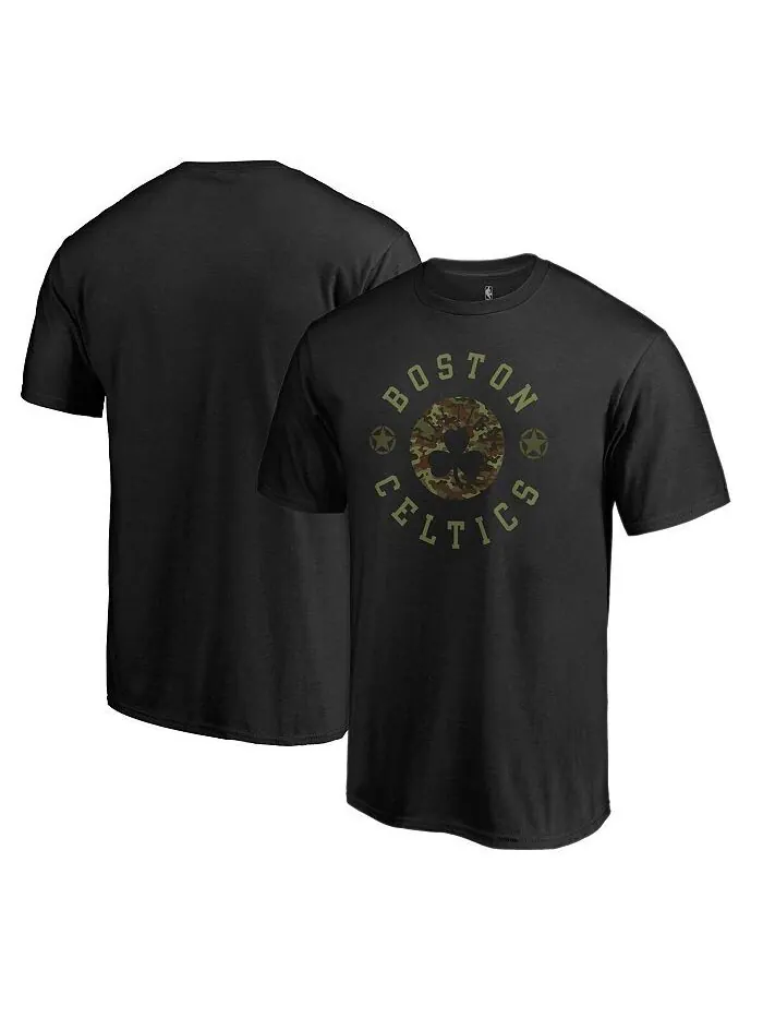 Мужская черная футболка с логотипом Boston Celtics Liberty Fanatics — изображение 2 из 2, черный