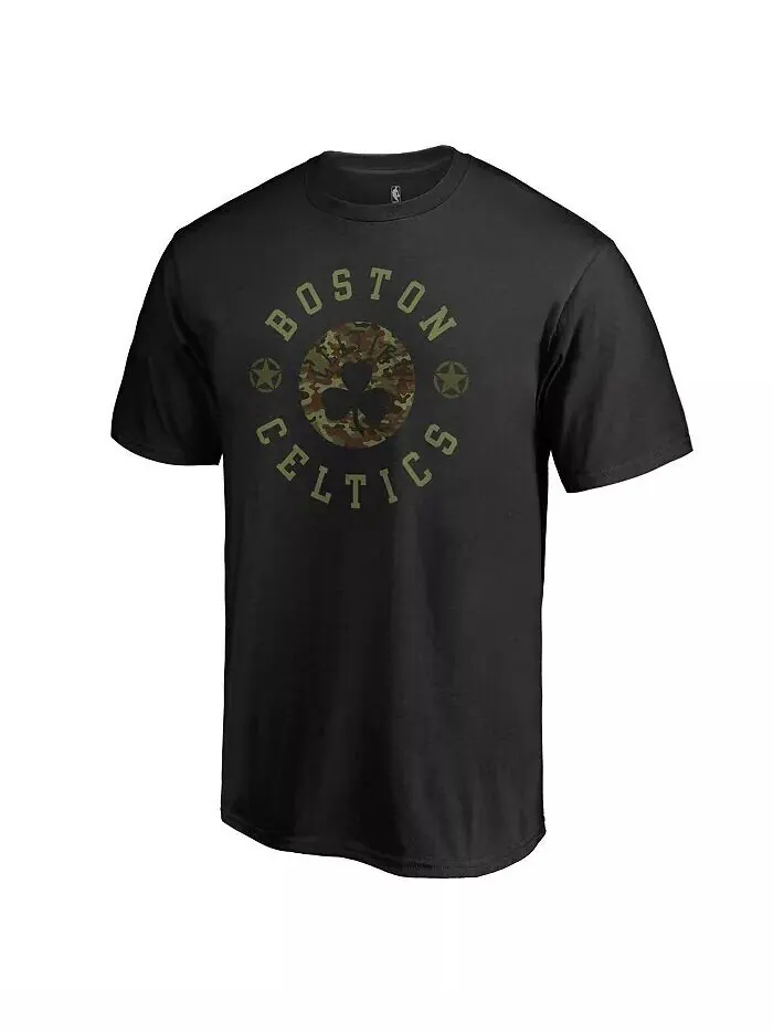 Мужская черная футболка Boston Celtics Liberty Fanatics — изображение 1 из 2