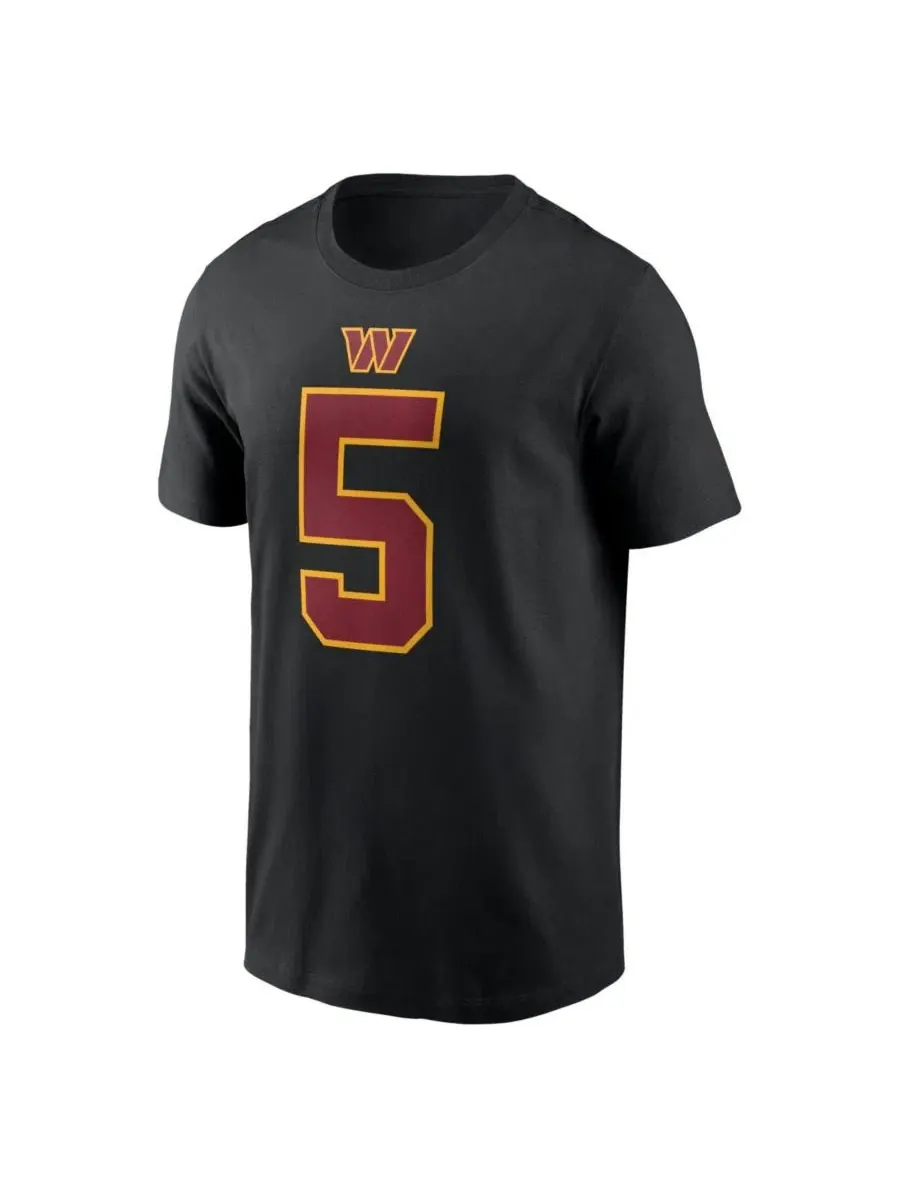 Футболка с коротким рукавом Jayden Daniels Washington Commanders Nike — изображение 2 из 3, черный