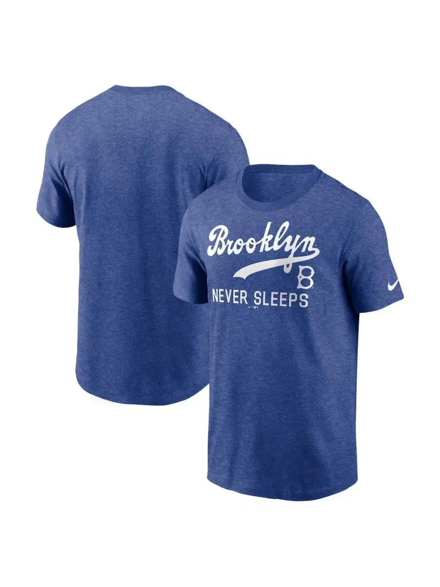 Футболка с принтом Brooklyn Never Sleeps Nike — изображение 1 из 3, синий