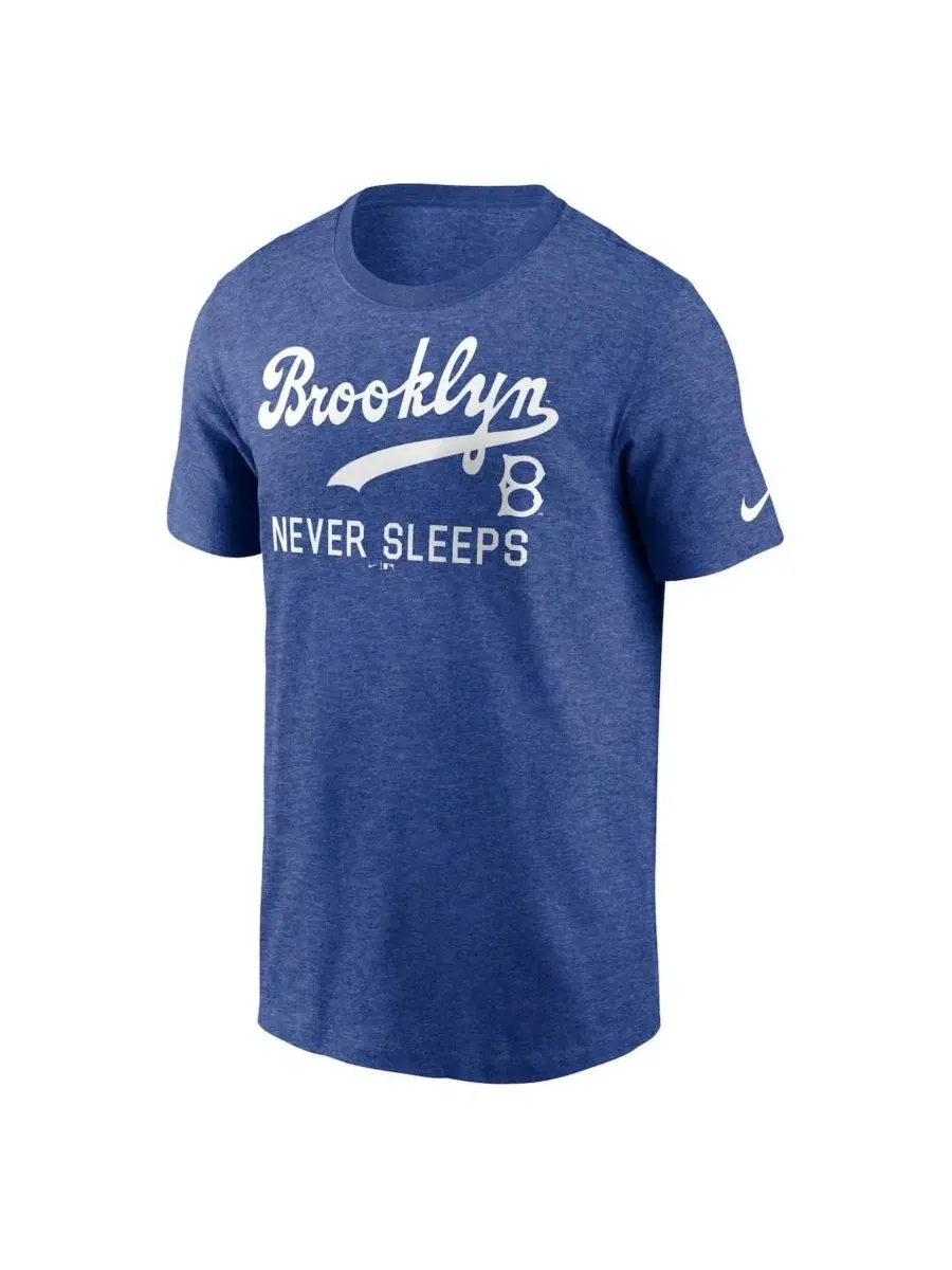 Футболка с принтом Brooklyn Never Sleeps Nike — изображение 2 из 3, синий