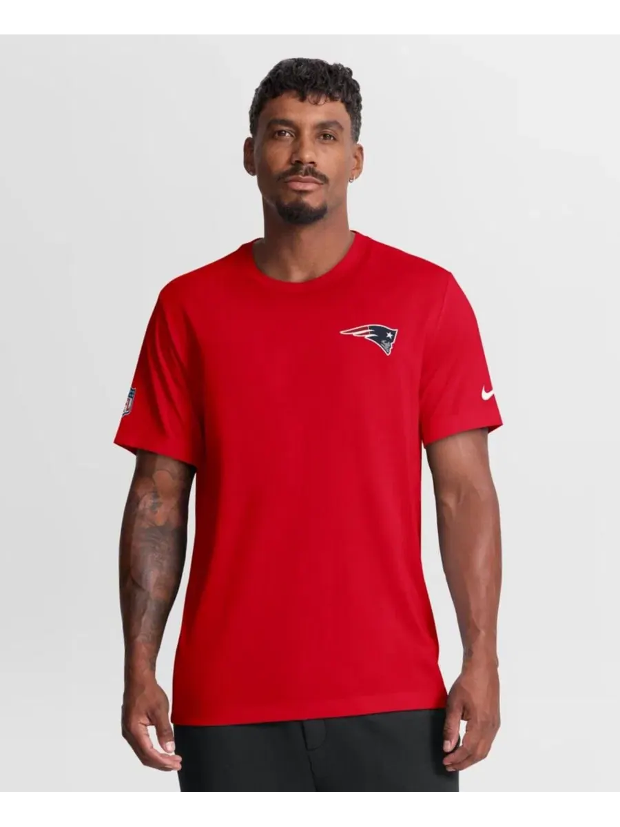 Футболка Dri-FIT с логотипом New England Patriots Nike — изображение 3 из 5, красный