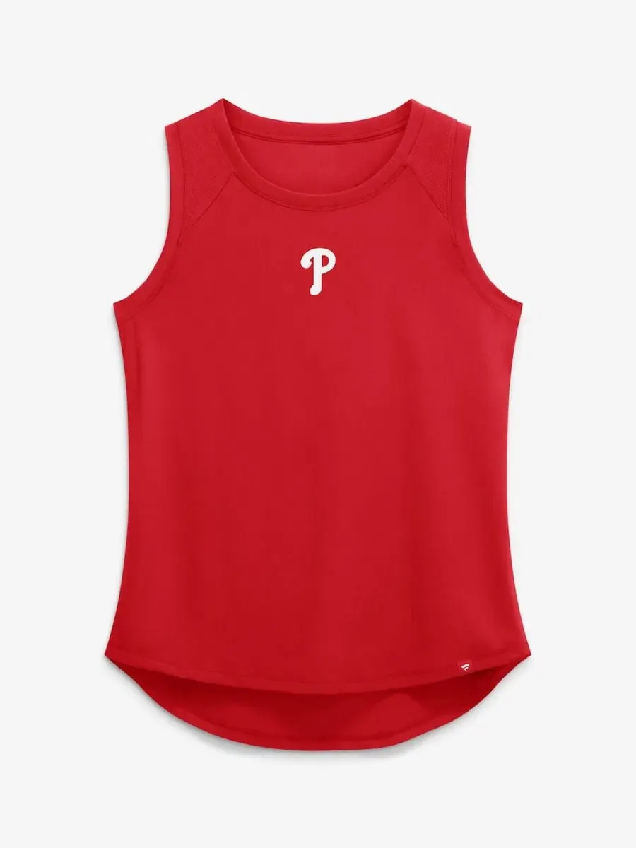 Женский топ без рукавов с сетчатой спинкой Philadelphia Phillies Fanatics — изображение 2 из 5, красный