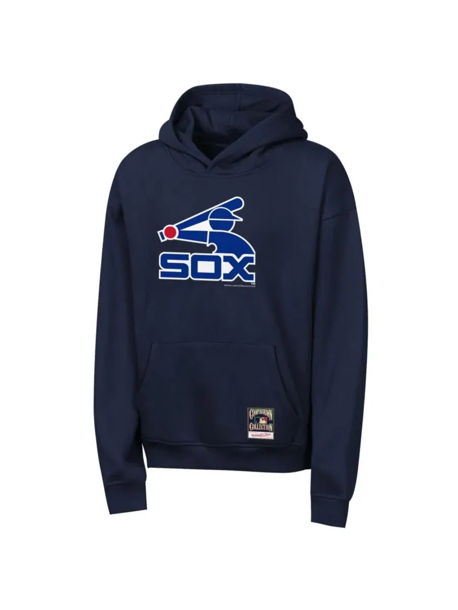 Худи Retro Logo с принтом Chicago White Sox Mitchell & Ness — изображение 1 из 1, темно-синий