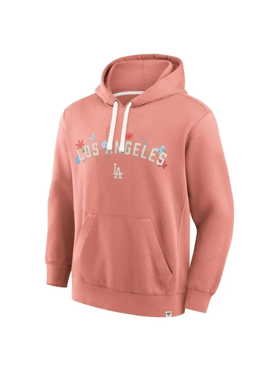 Худи из футера с принтом Bloom Los Angeles Dodgers Fanatics — изображение 2 из 5, розовый