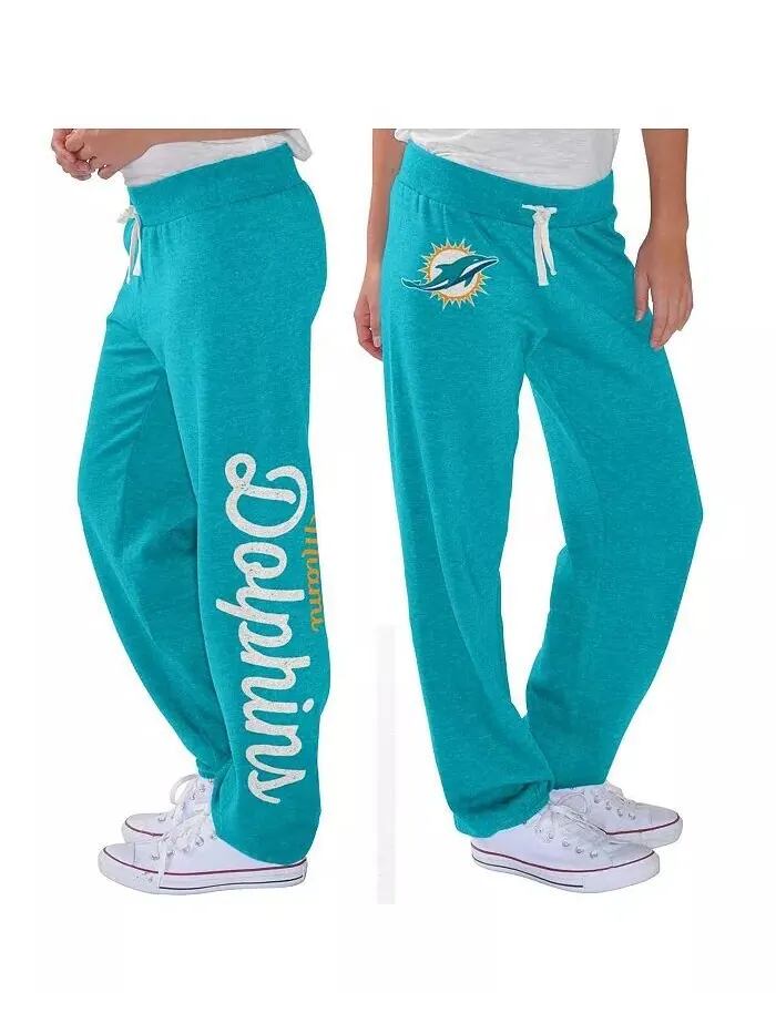 Женские флисовые брюки Aqua Miami Dolphins для схватки G-Iii 4Her By Carl Banks — изображение 1 из 1