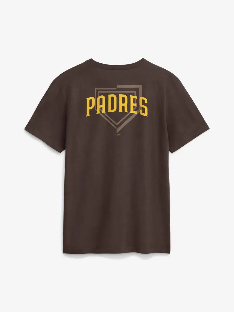 Футболка с принтом San Diego Padres Primetime Inning Nike — изображение 3 из 5, коричневый
