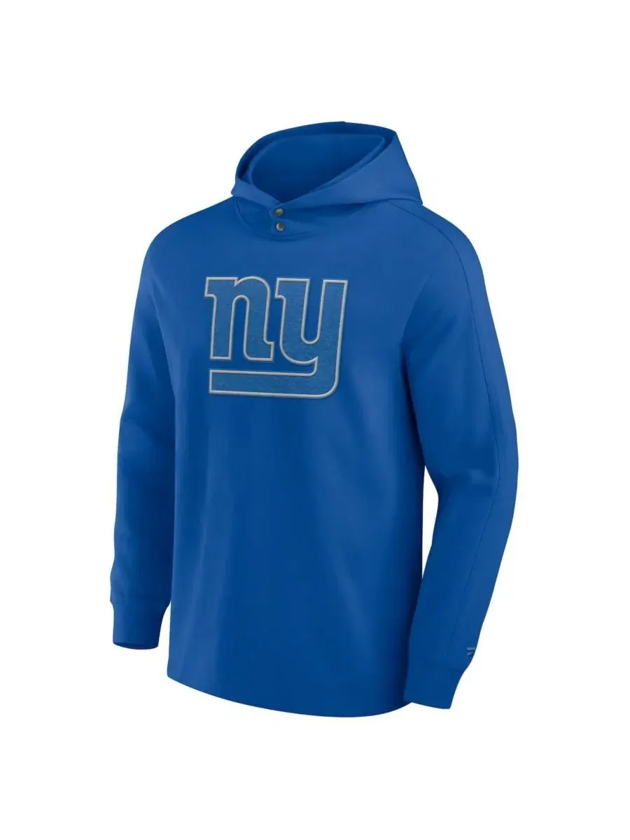 Футболка-худи с длинным рукавом и капюшоном Royal New York Giants Elements Blaze Fanatics — изображение 3 из 3, королевский
