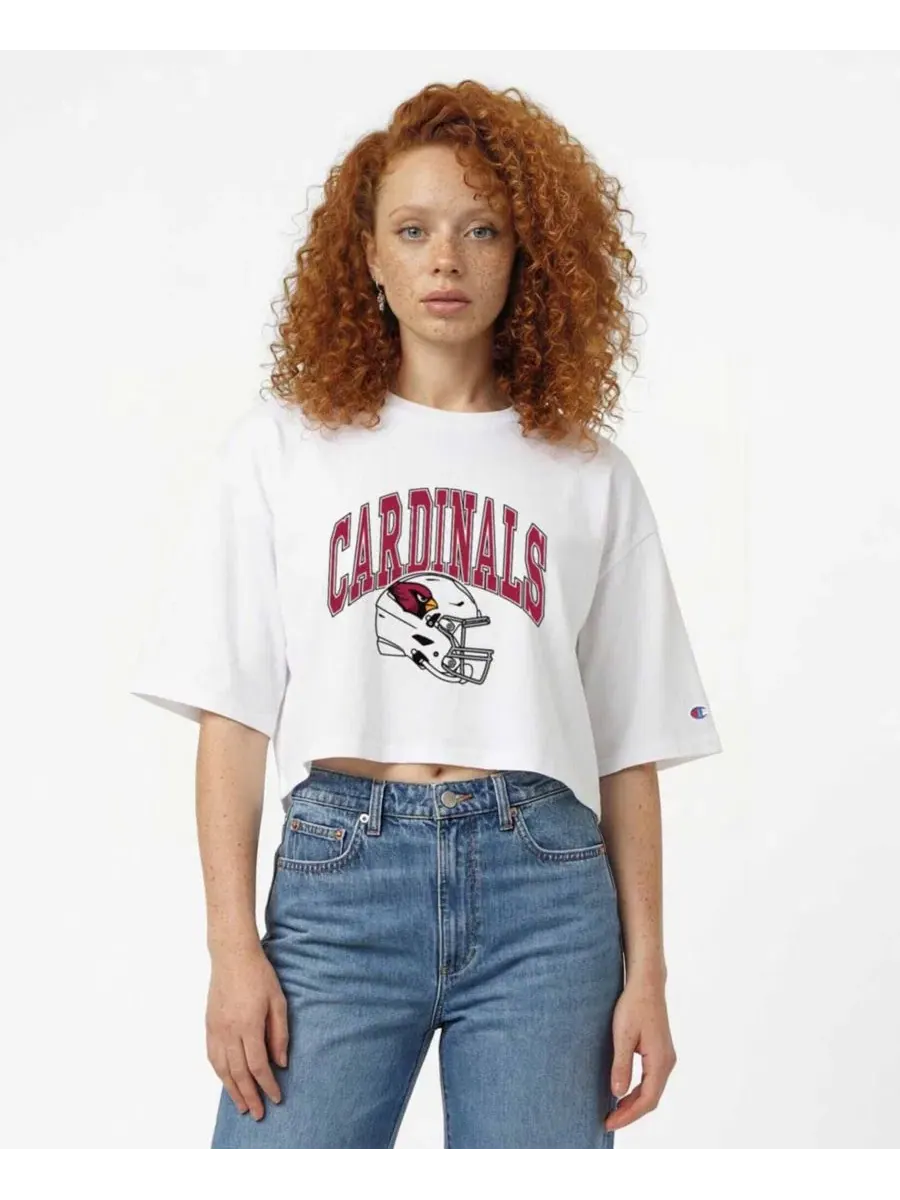 Футболка-кроп Champion Arizona Cardinals с принтом