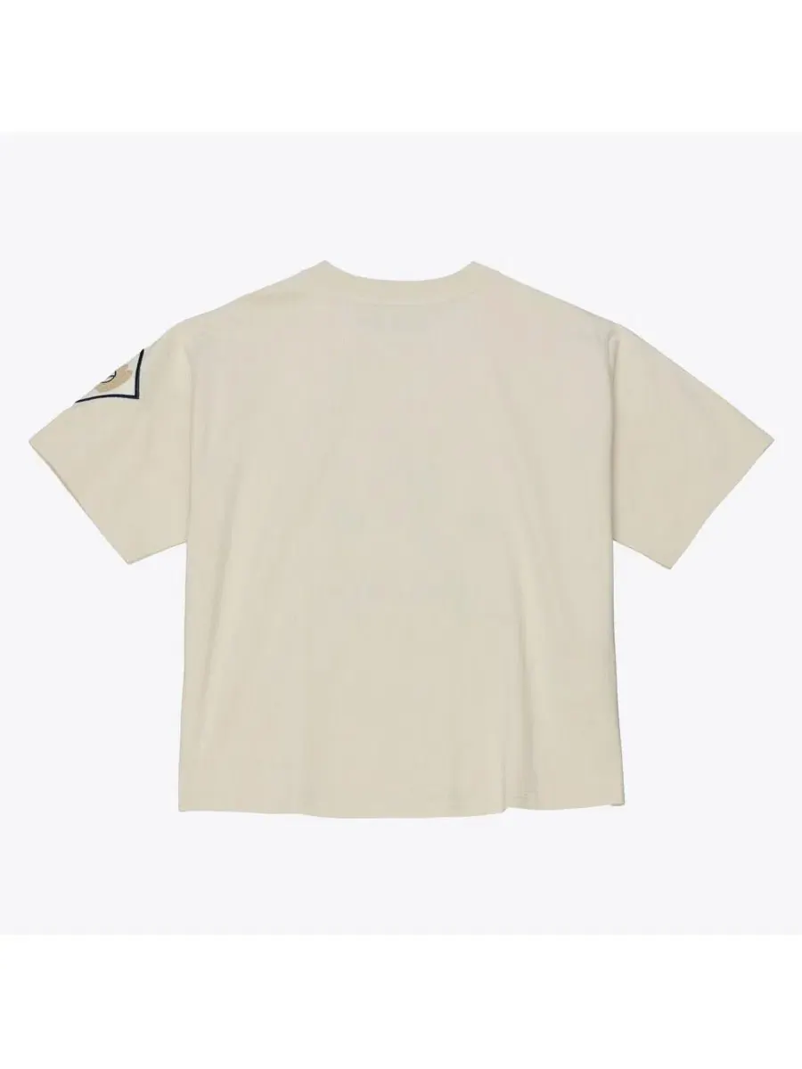 Футболка с укороченным кроем, с аппликацией, Cooperstown Yacht Rock Boxy Cropped Mitchell & Ness — изображение 3 из 5
