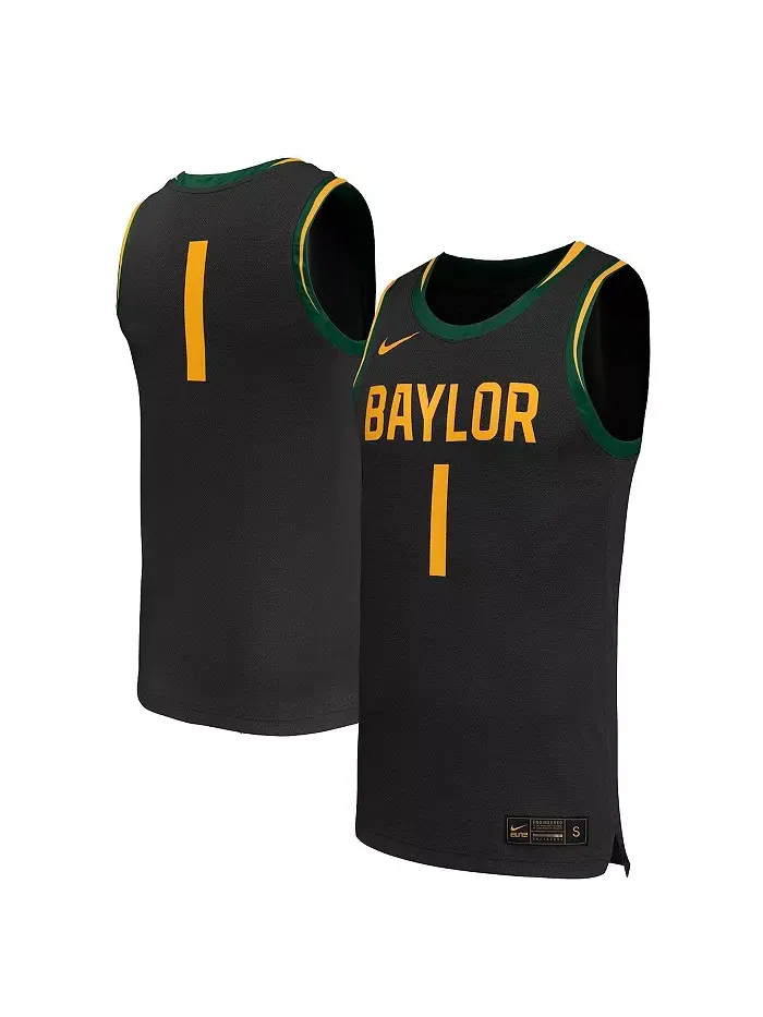 Мужская 1 черная реплика баскетбольной майки Baylor Bears Nike — изображение 1 из 3