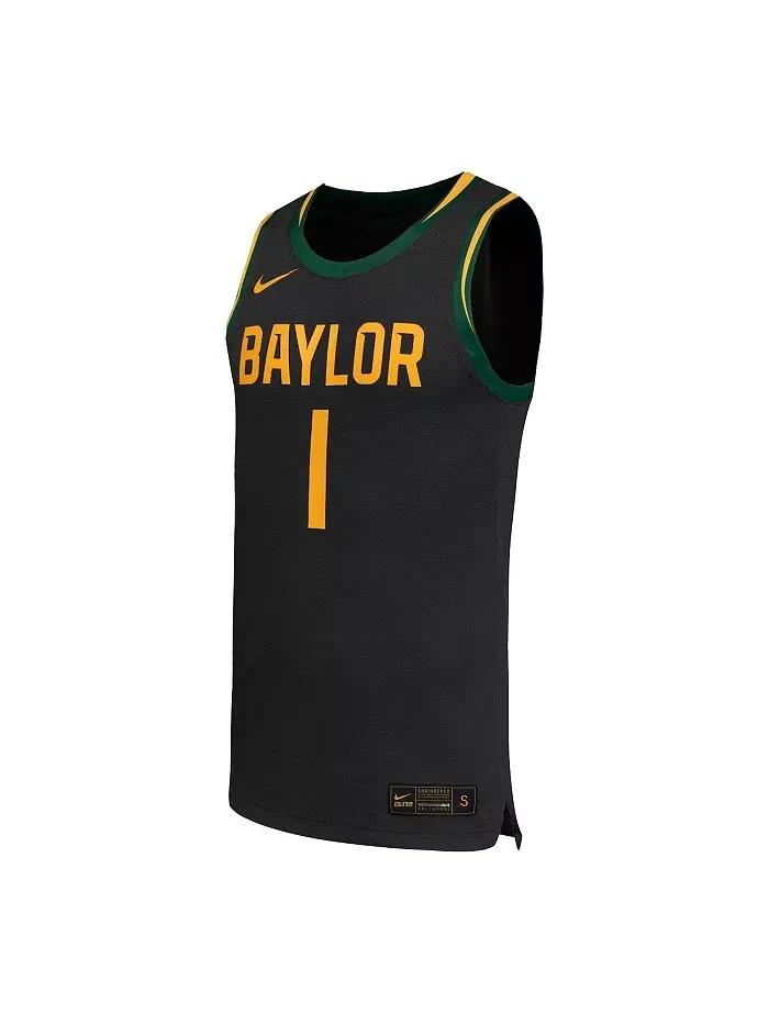 Мужская 1 черная реплика баскетбольной майки Baylor Bears Nike — изображение 2 из 3