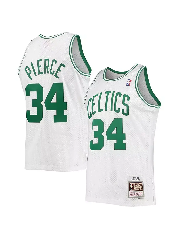 Мужская баскетбольная майка Boston Celtics 2007-08 Hardwood Classics Swingman Пол Пирс в белом — изображение 1 из 2