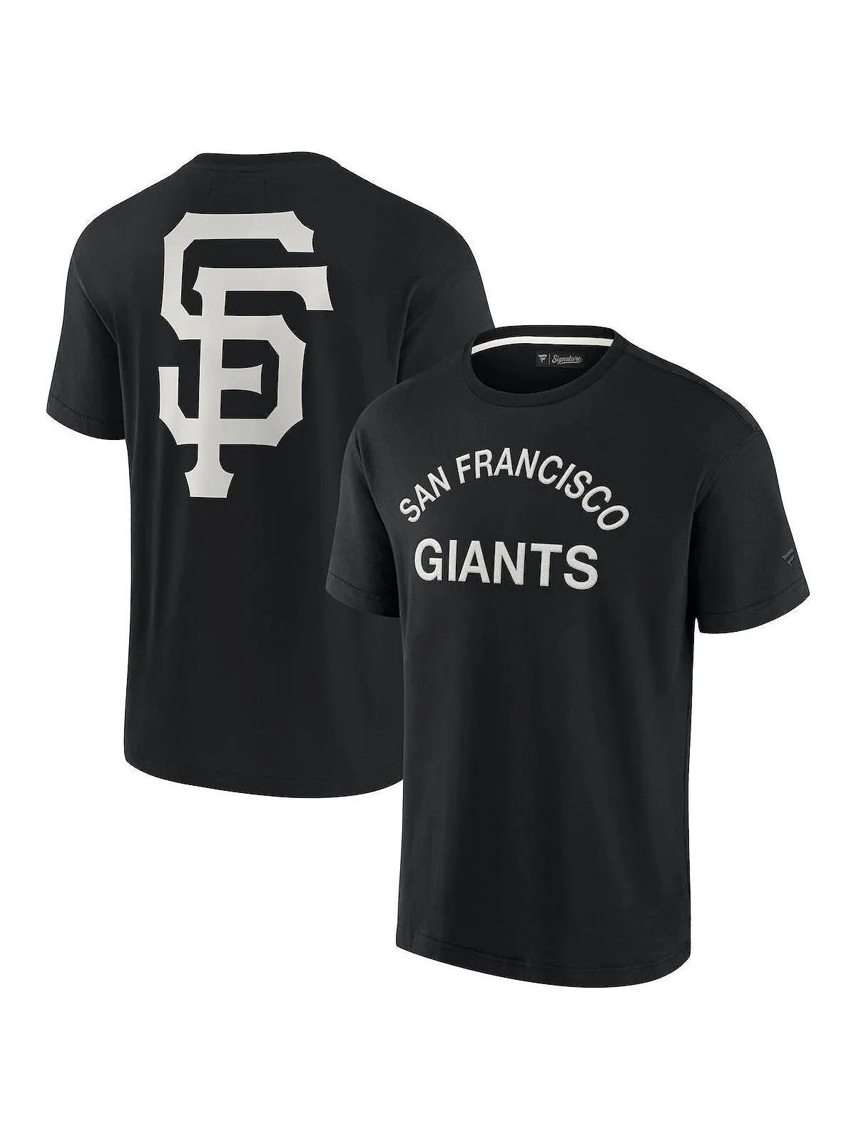 Черная мужская и женская супермягкая футболка San Francisco Giants с коротким рукавом Fanatics — изображение 1 из 3, черный