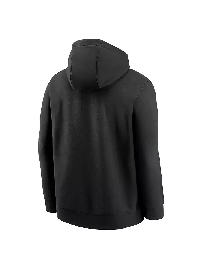 Мужская черная толстовка с капюшоном New Orleans Saints Rewind Club Logo Nike — изображение 2 из 3