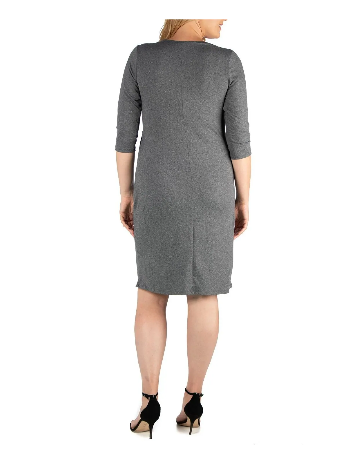 Женское платье больших размеров 24seven Comfort Apparel — изображение 3 из 6, серый