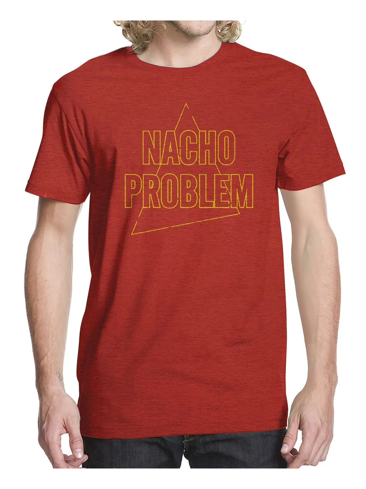 Мужская футболка с рисунком nacho problem Buzz Shirts