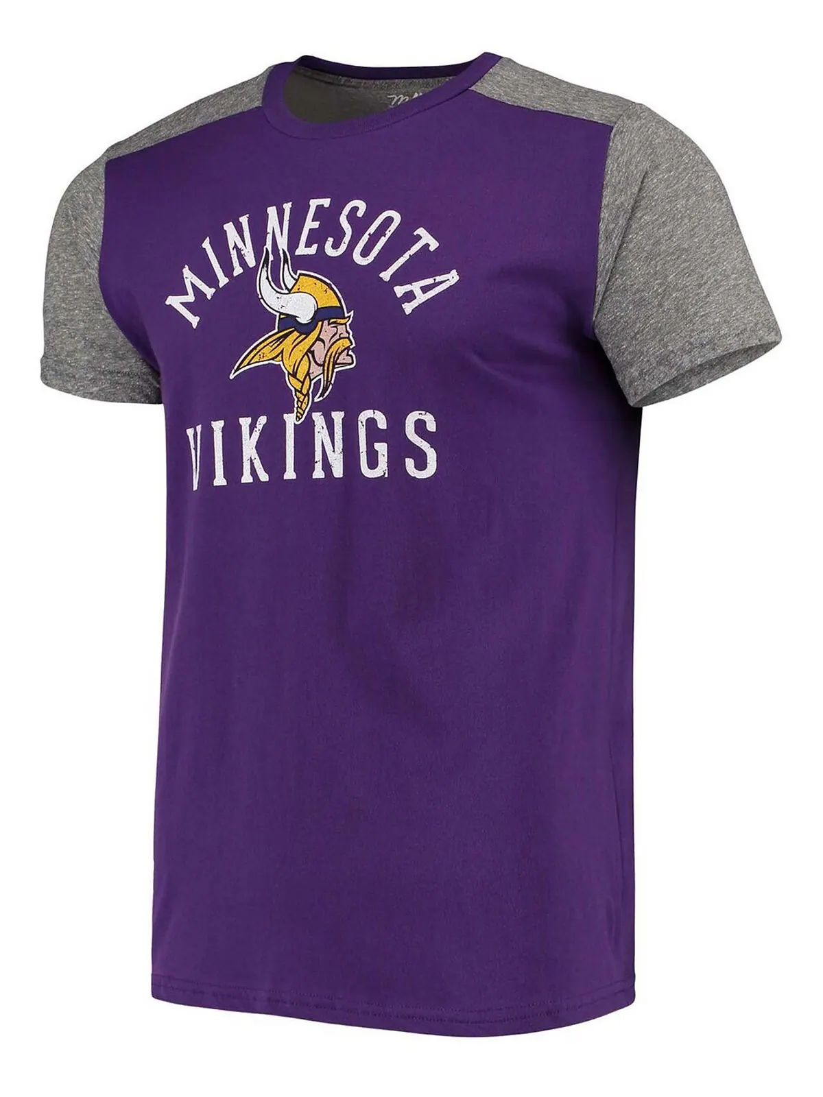 Мужская пурпурно-серая футболка minnesota vikings field goal slub Majestic — изображение 3 из 3, фиолетовый серый