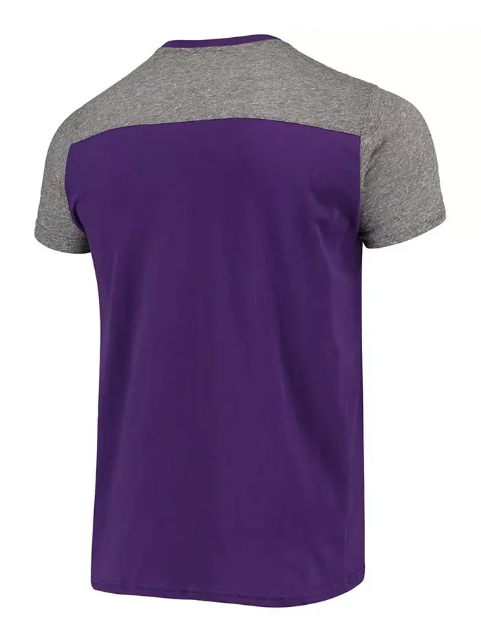 Мужская фиолетово-серая футболка Minnesota Vikings Field Goal Slub Majestic — изображение 2 из 3
