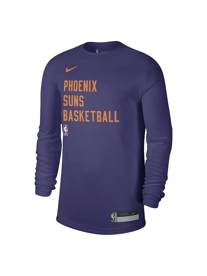 Мужская и женская фиолетовая футболка Phoenix Suns 2023 Legend On-Court Practice с длинным рукавом — изображение 2 из 3