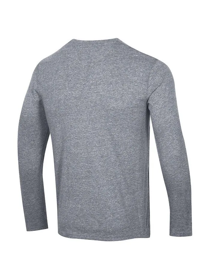 Мужская футболка с длинным рукавом Heather Grey Vegas Golden Knights Tri-Blend Champion — изображение 2 из 3, серый