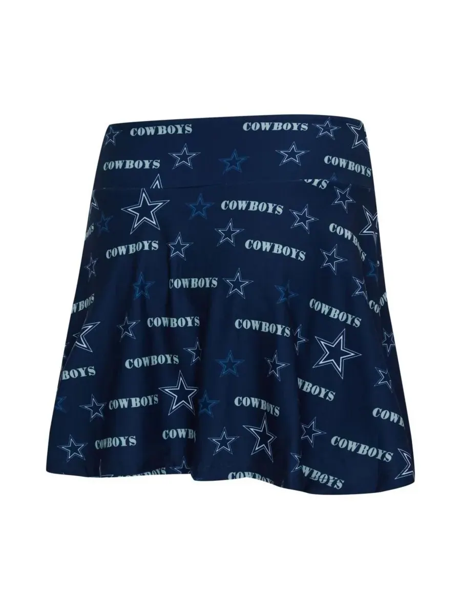 Concepts Sport Женская юбка-шорты темно-синего цвета с мозаичным принтом в стиле команды Dallas — изображение 2 из 3